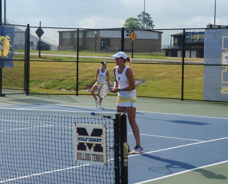 Tori Rose (foreground) and Brittney Buker will play for a State Doubles title Saturday.