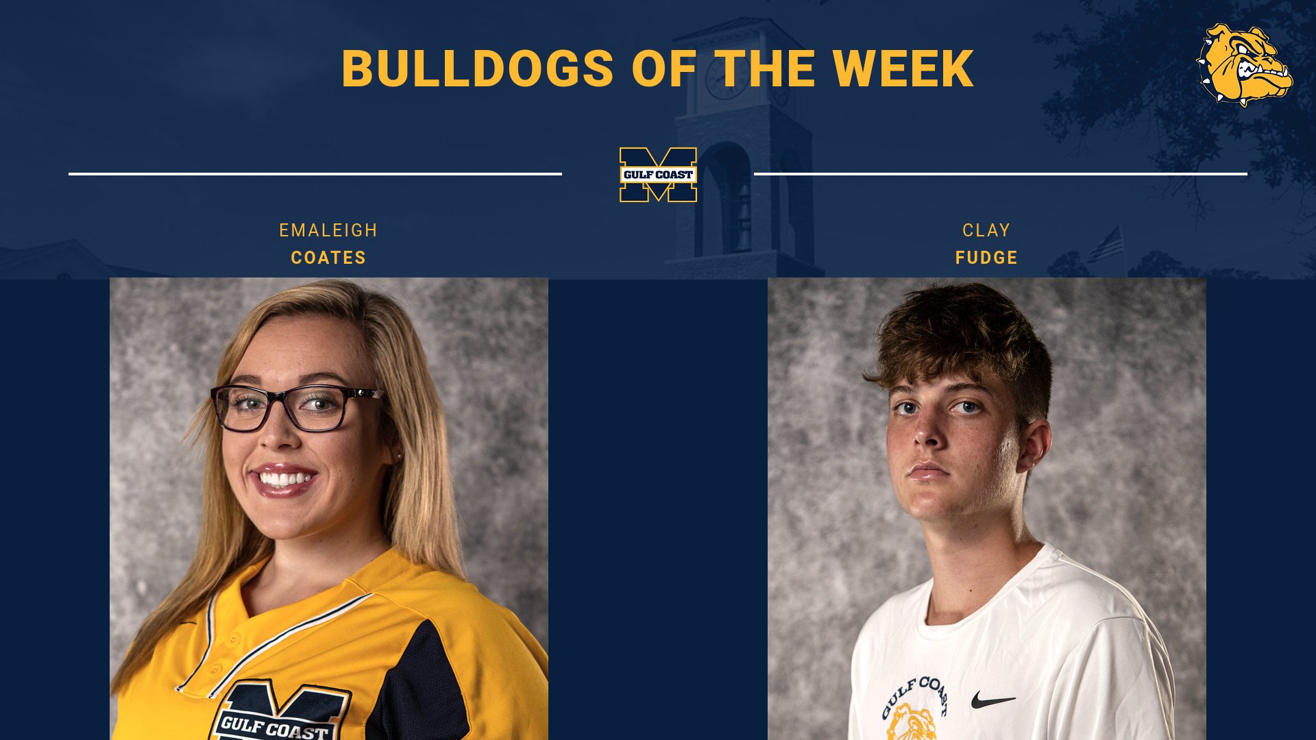 Coates, Fudge named Bulldogs of the Week