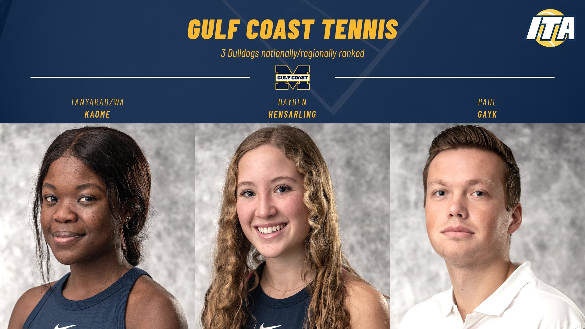 3 Bulldogs earn ITA rankings