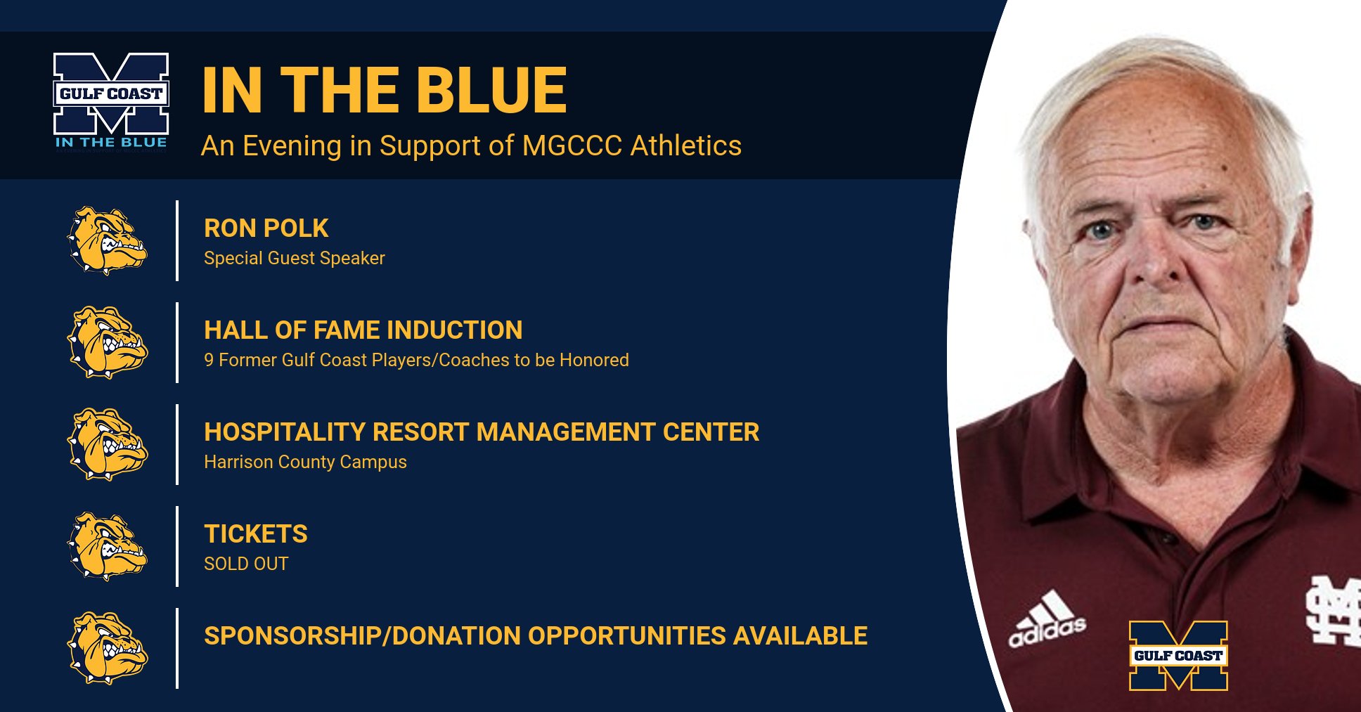 SOLD-OUT: Polk to speak at In The Blue Banquet