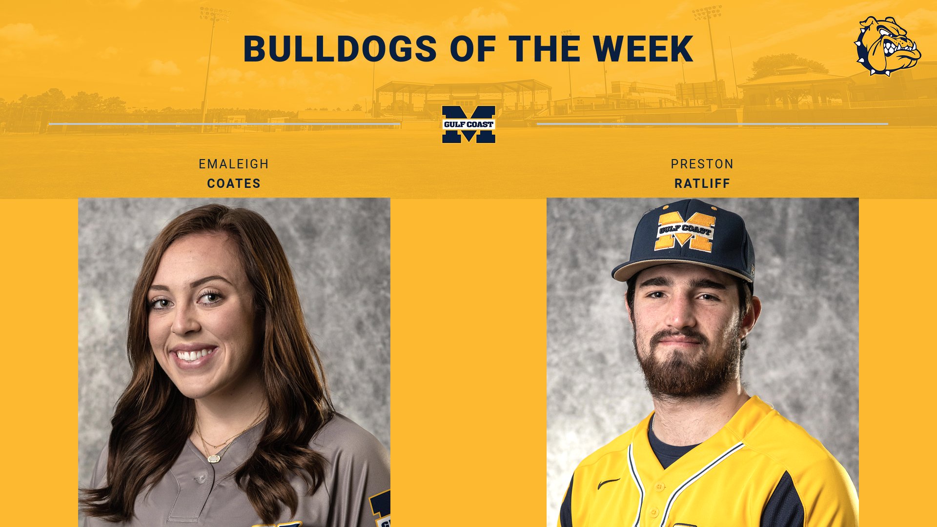 Coates, Ratliff named Bulldogs of the Week