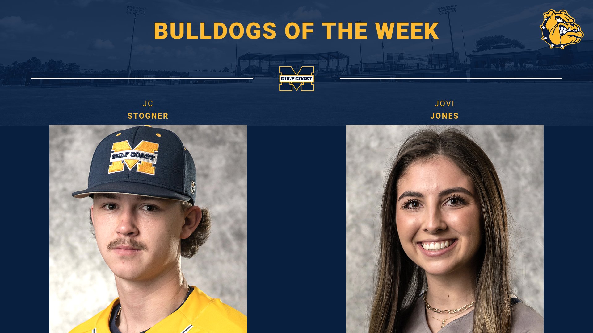 Stogner, Jones named Bulldogs of the Week