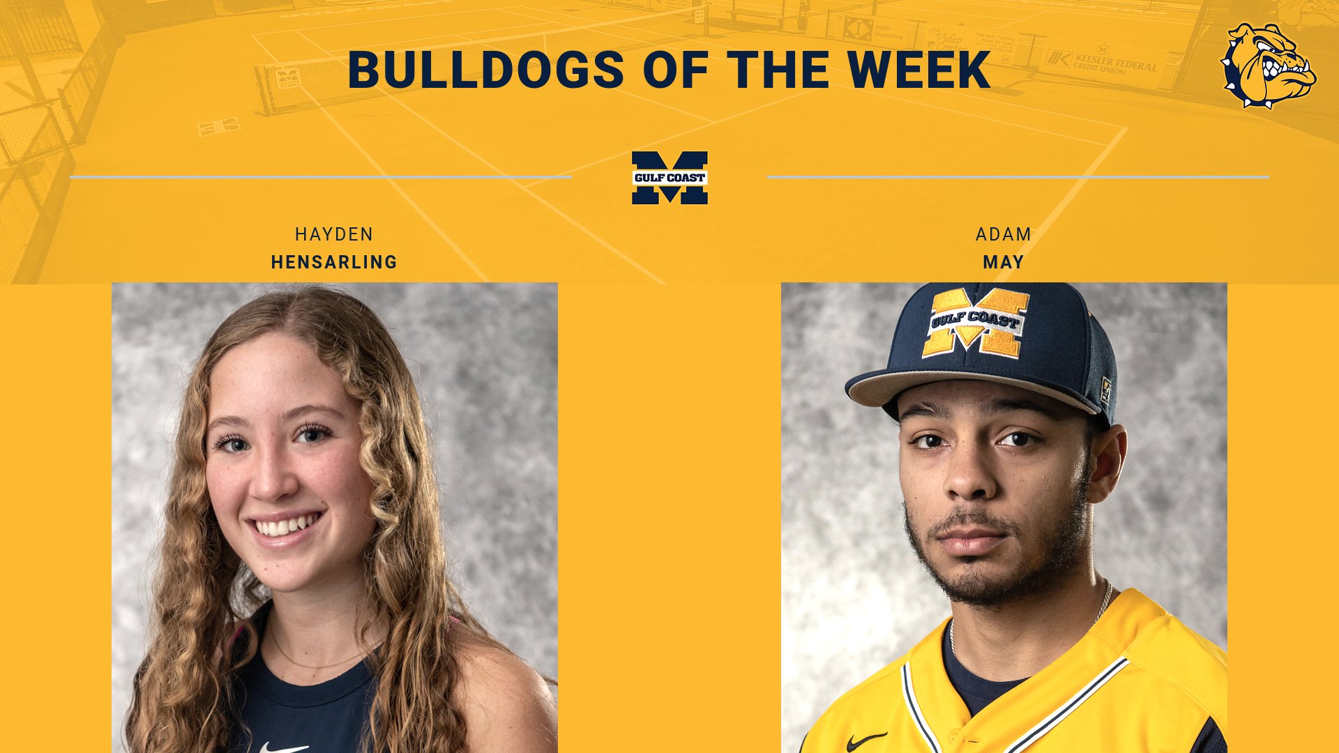 Hensarling, May named Bulldogs of the Week