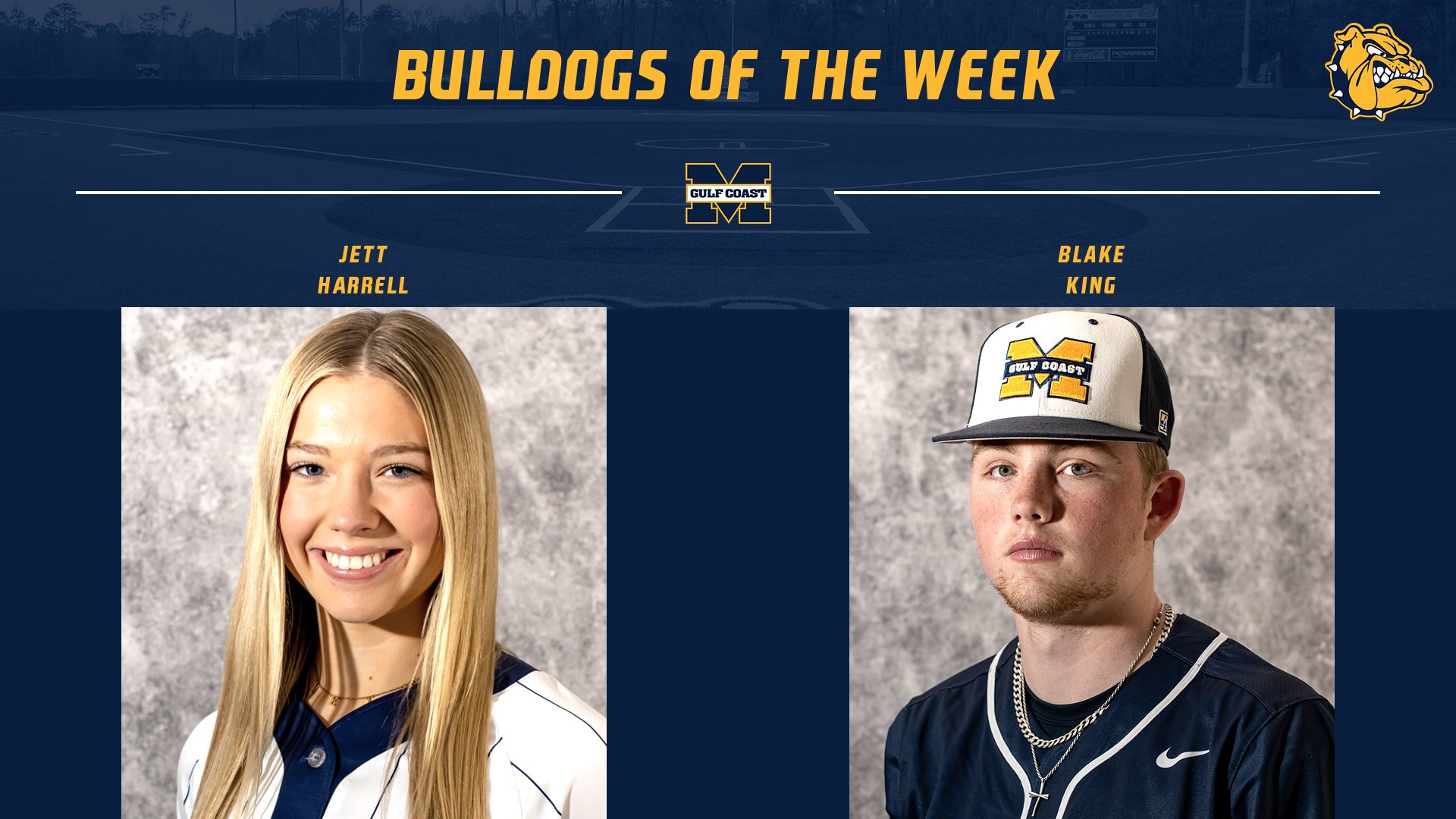 Harrell, King named Bulldogs of the Week