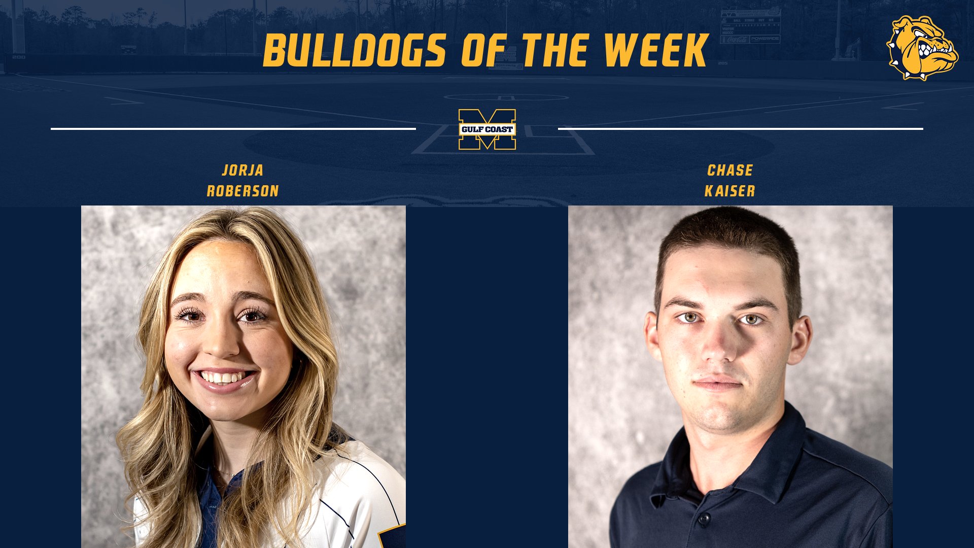 Roberson, Kaiser named Bulldogs of the Week