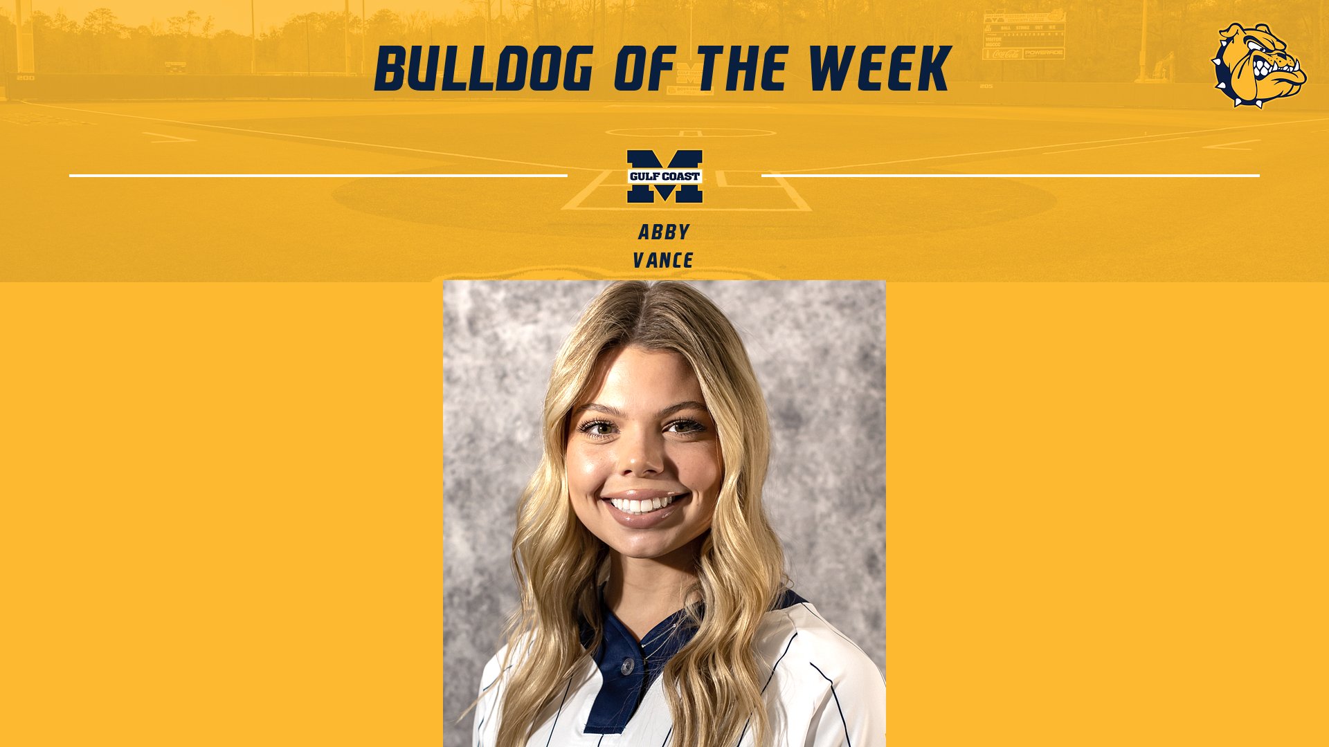 Vance named Bulldog of the Week