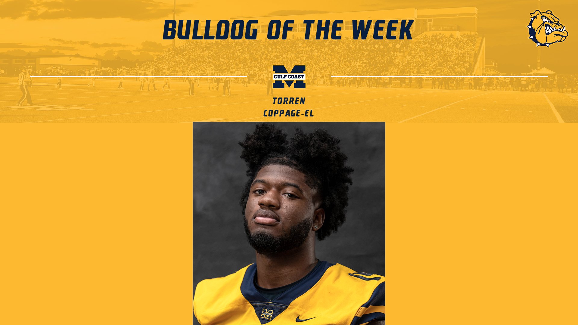 Coppage-El named Bulldog of the Week