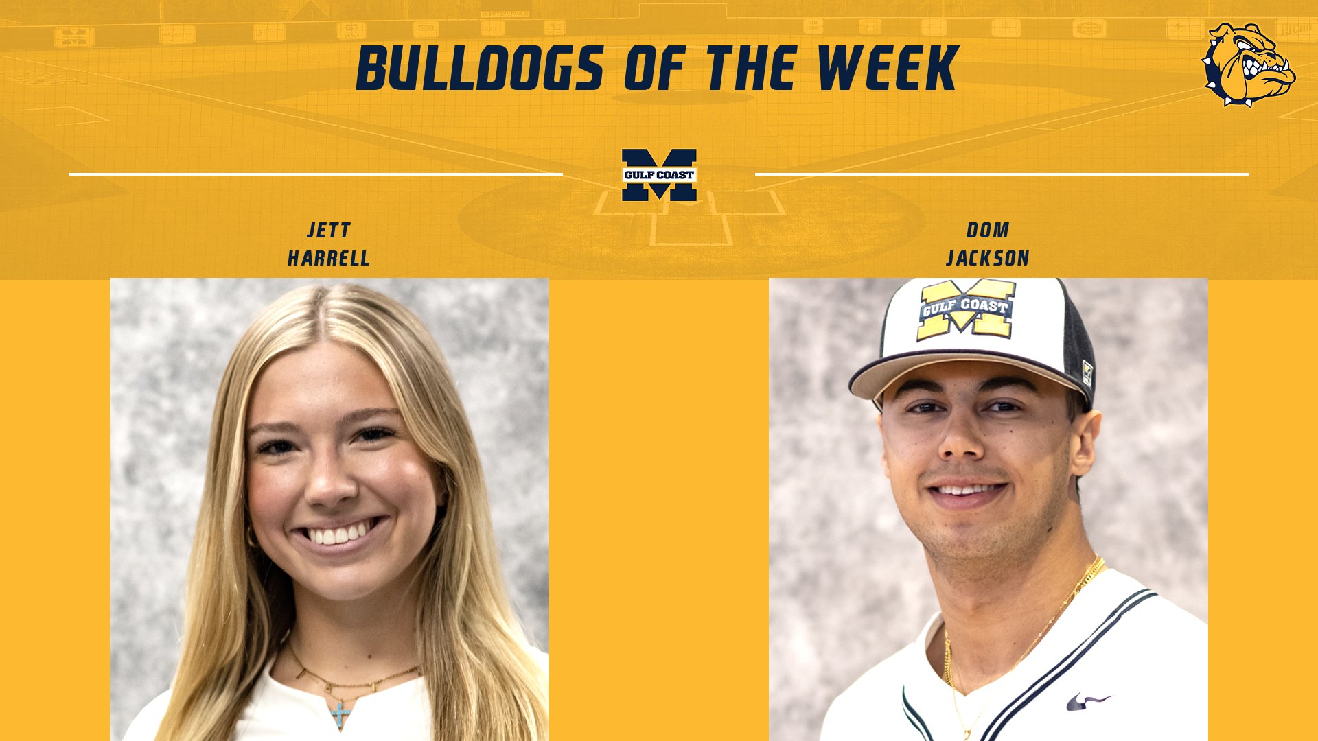 Harrell, Jackson named Bulldogs of the Week