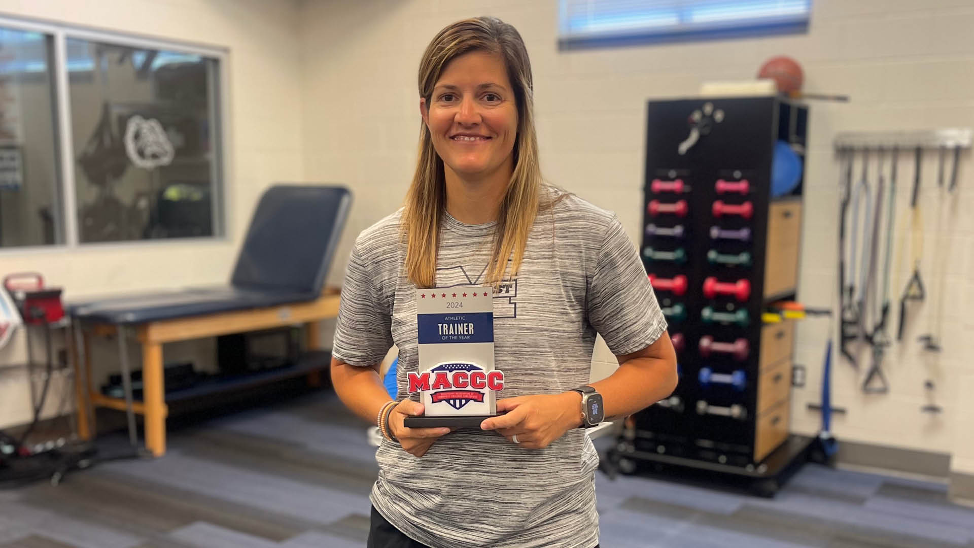 Sharp named MACCC Athletic Trainer of the Year