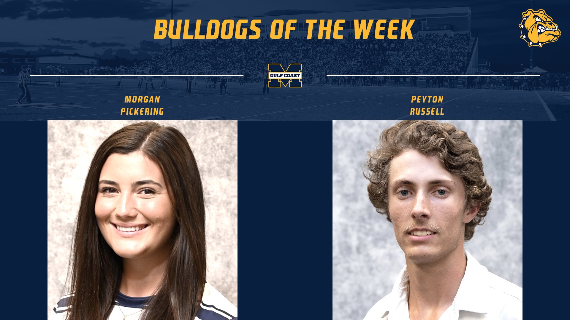 Pickering, Russell named Bulldogs of the Week