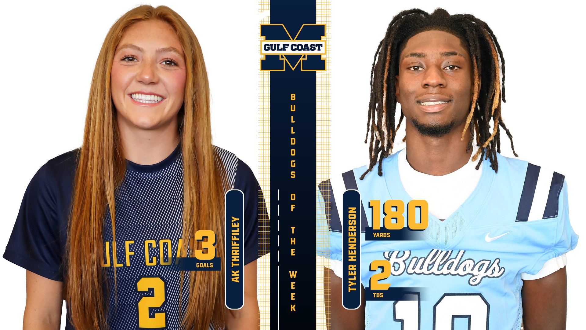Thriffiley, Henderson named Bulldogs of the Week