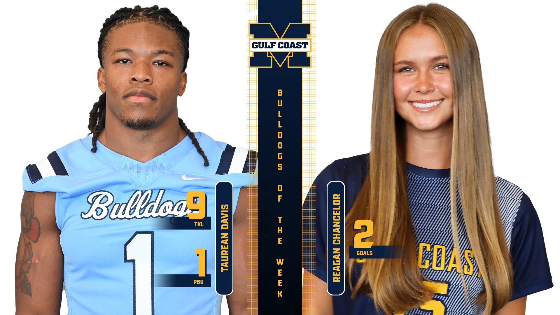 Davis, Chancelor named Bulldogs of the Week