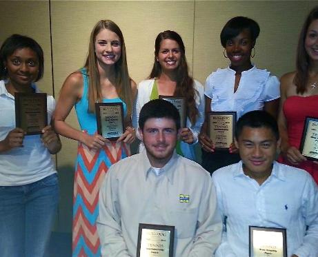 (Standing, left to right): Aliesha Barlow, Brittney Buker, Kit Chowdhary, Anneissia Johnson, Tori Rose. (sitting) Matt Barlow, Bobby Vo