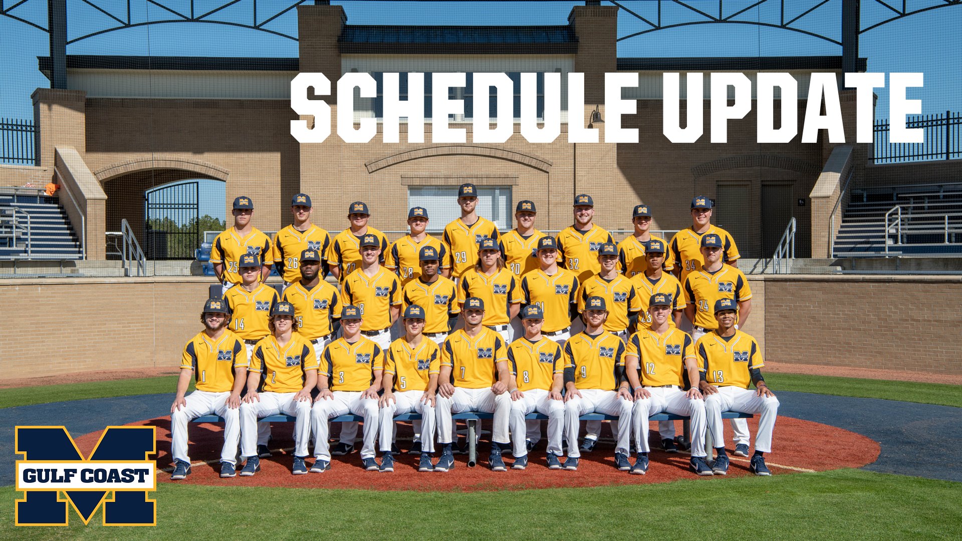 UPDATE: MGCCC baseball set for Thursday, next Wednesday