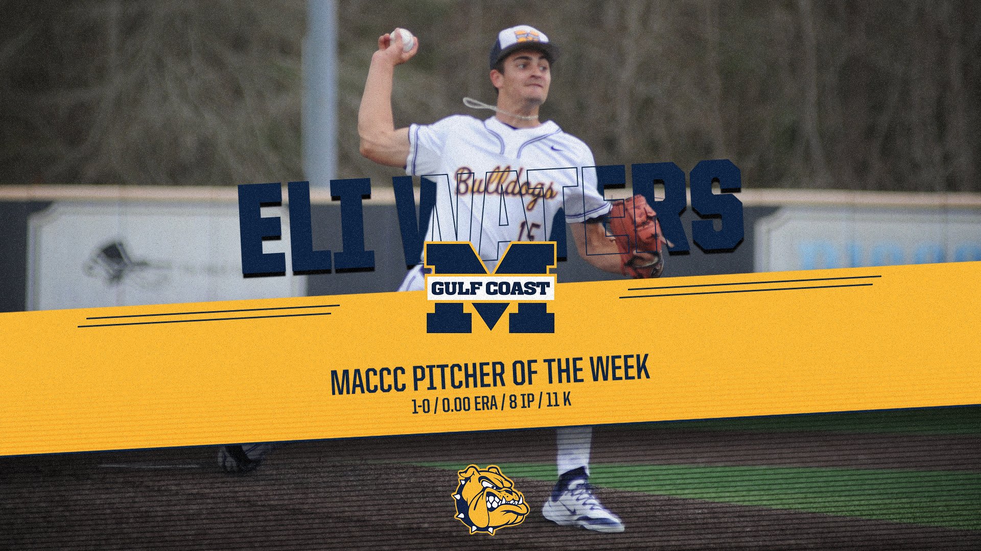 MGCCC&rsquo;s Waters named MACCC Pitcher of the Week