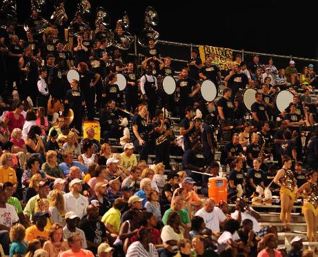 The MGCCC Band of Gold & Perkettes rock the crowd during the Holmes game Sept. 5.