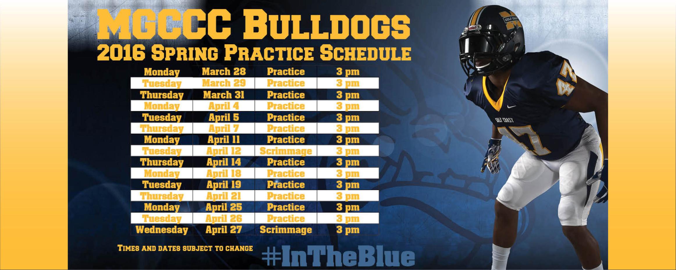 MGCCC starts spring football drills Monday
