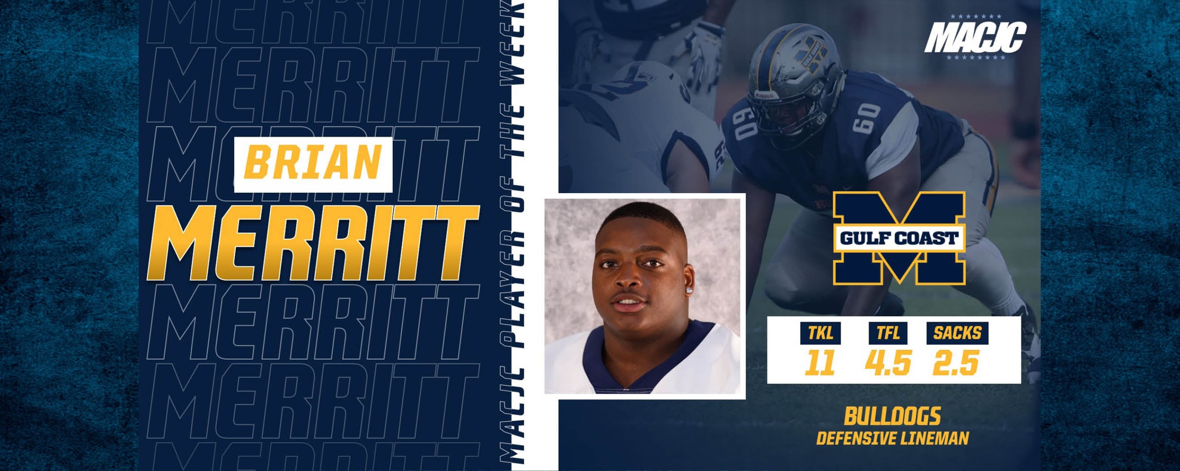Merritt wins MACJC Player of the Week