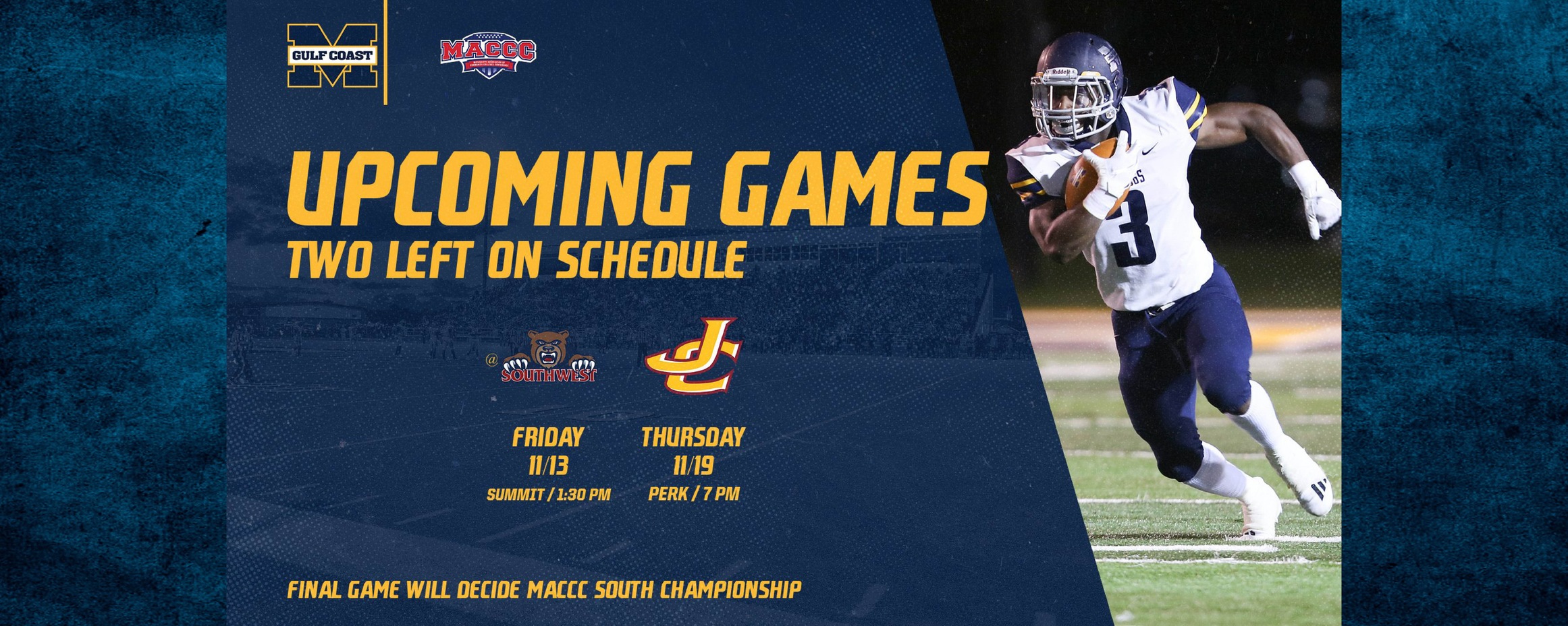 Gulf Coast football schedule changes again
