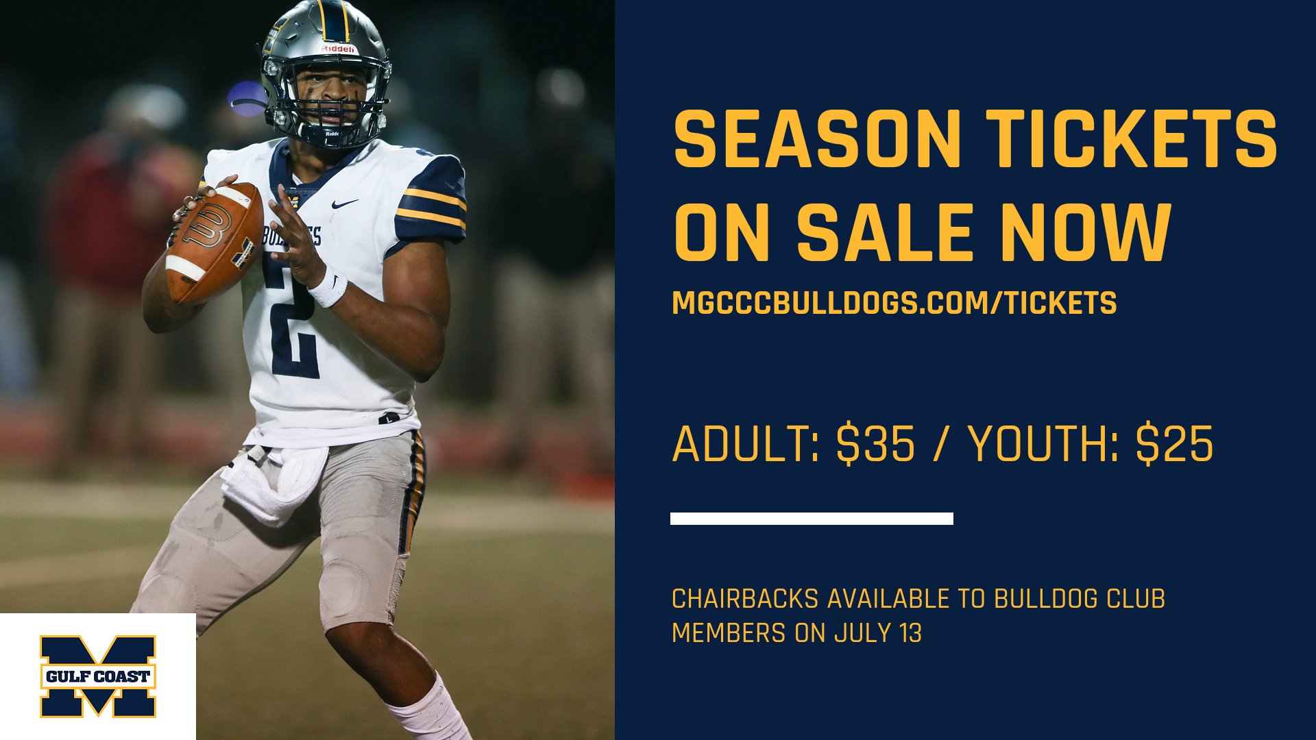 MGCCC Football season tickets on sale