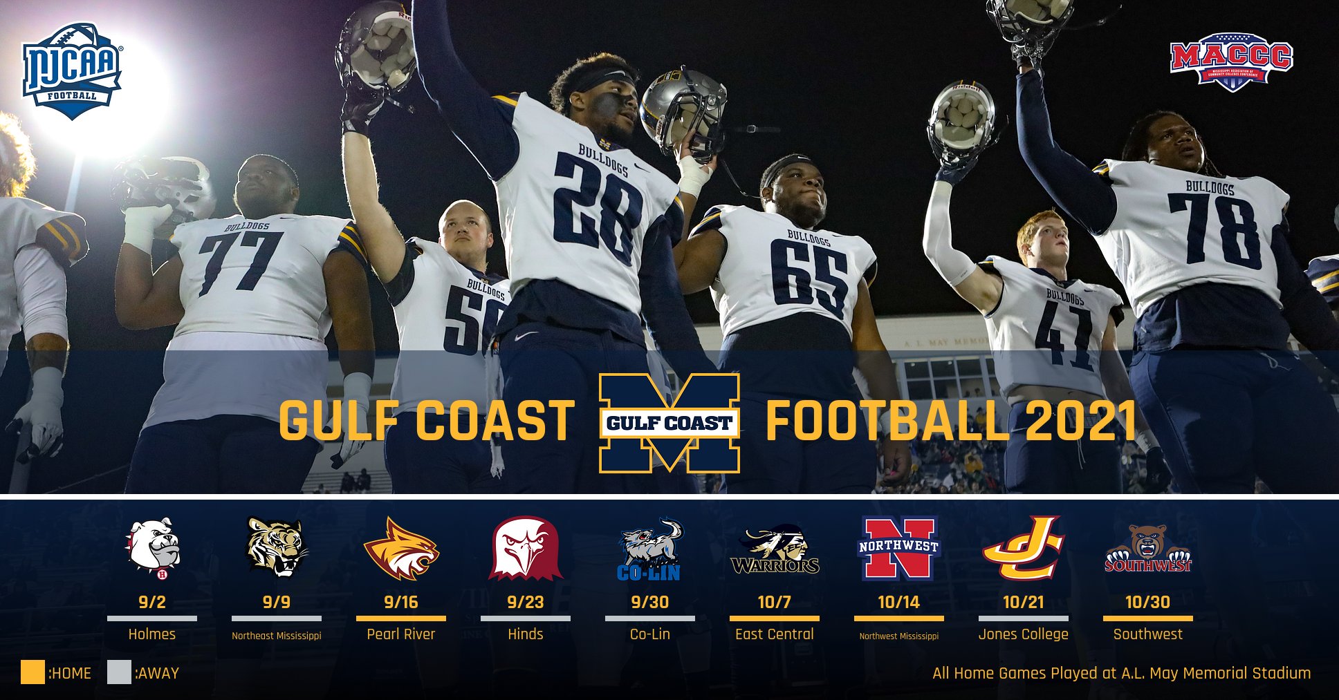 MGCCC announces 2021 football schedule