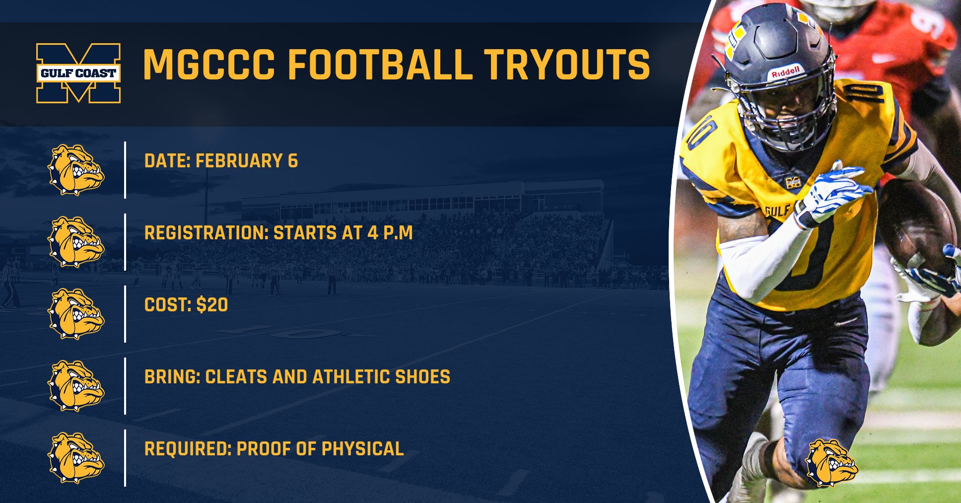 Football schedules tryouts