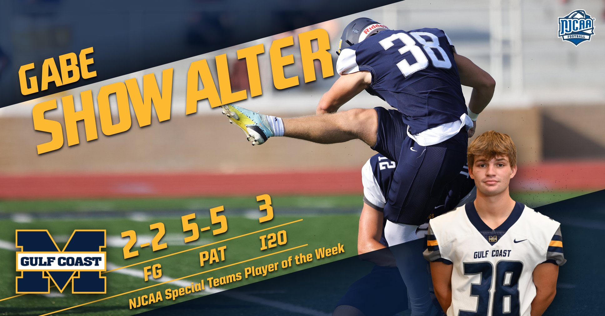 Showalter wins NJCAA Player of the Week