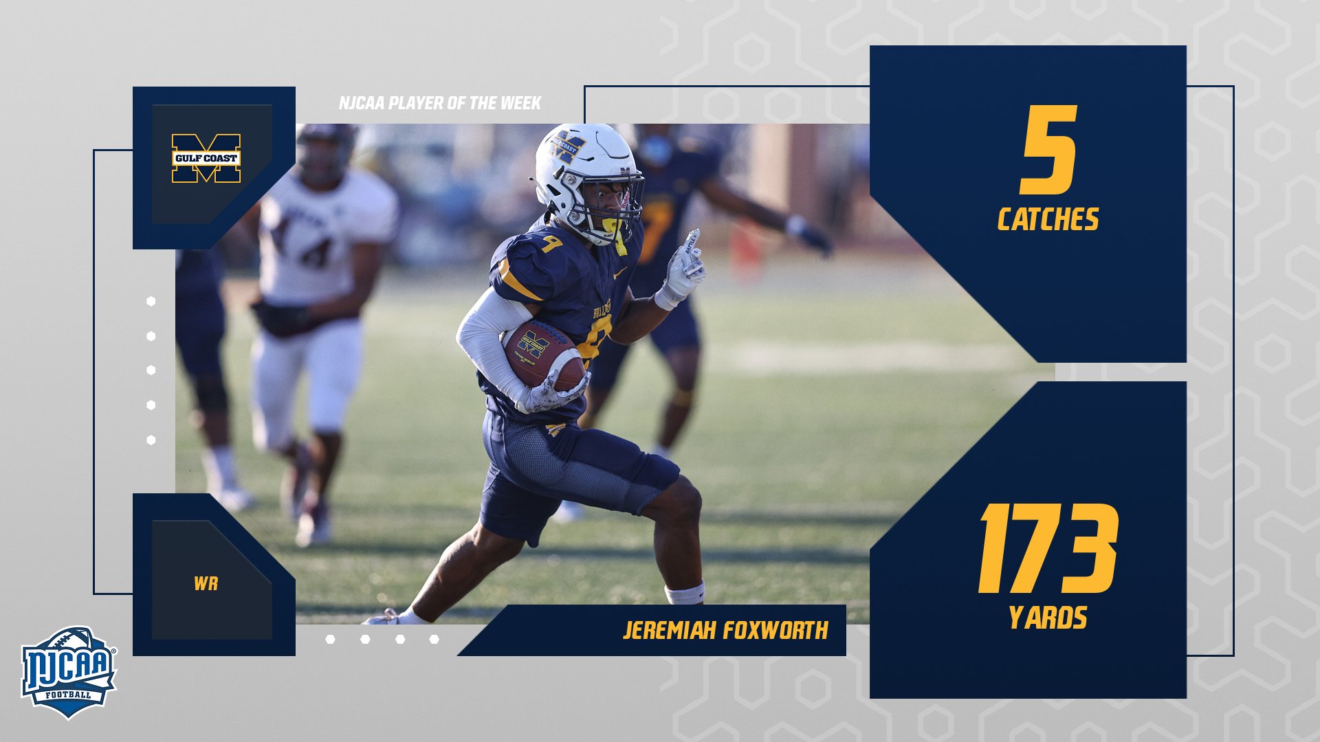 Foxworth named NJCAA Player of the Week