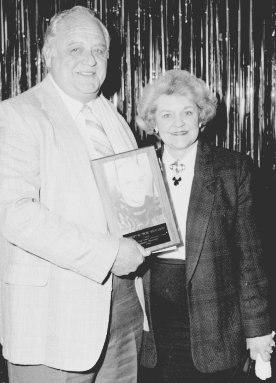 Coach Bob Weathers with his wife Tommie