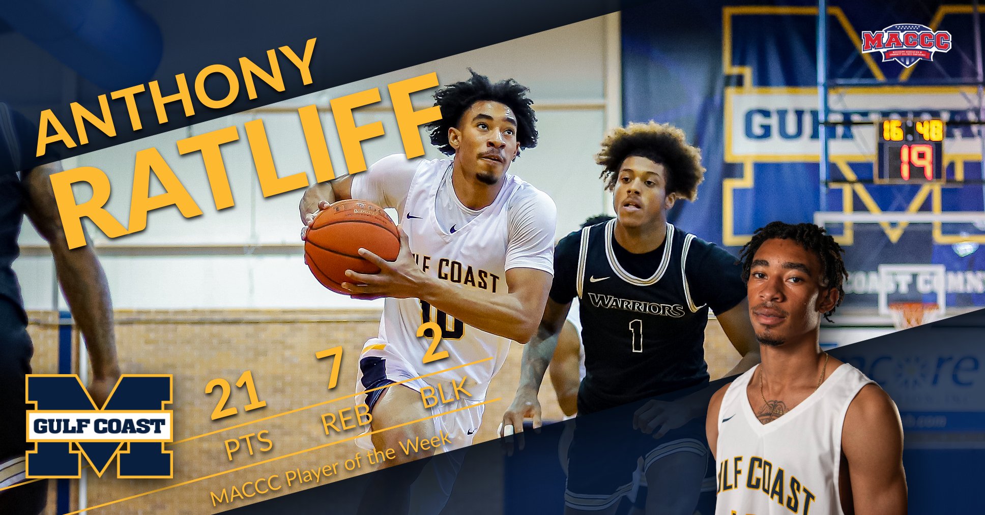 Ratliff named MACCC Player of the Week