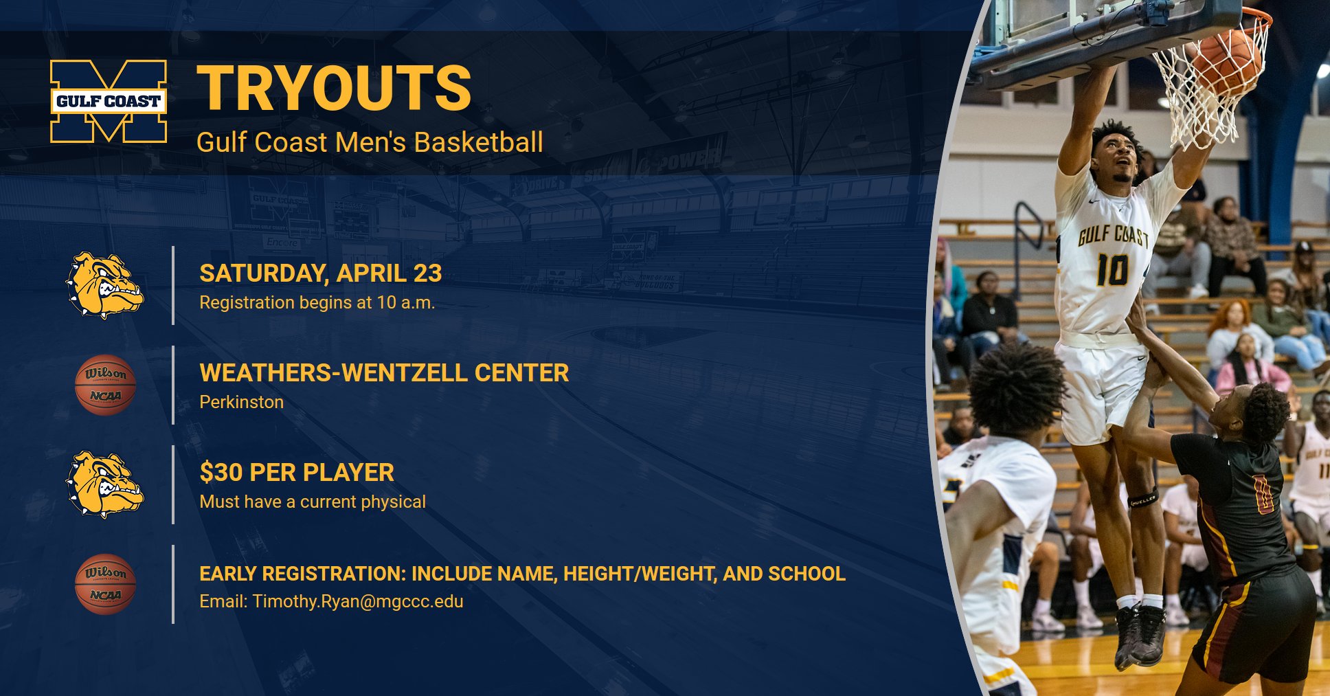 Men&rsquo;s Basketball tryout announced