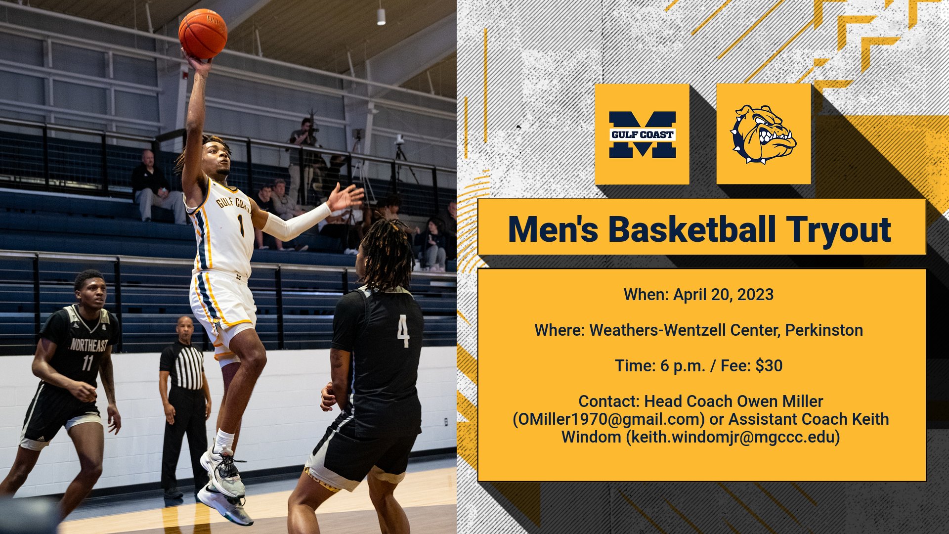 Men&rsquo;s Basketball tryouts set for April 20