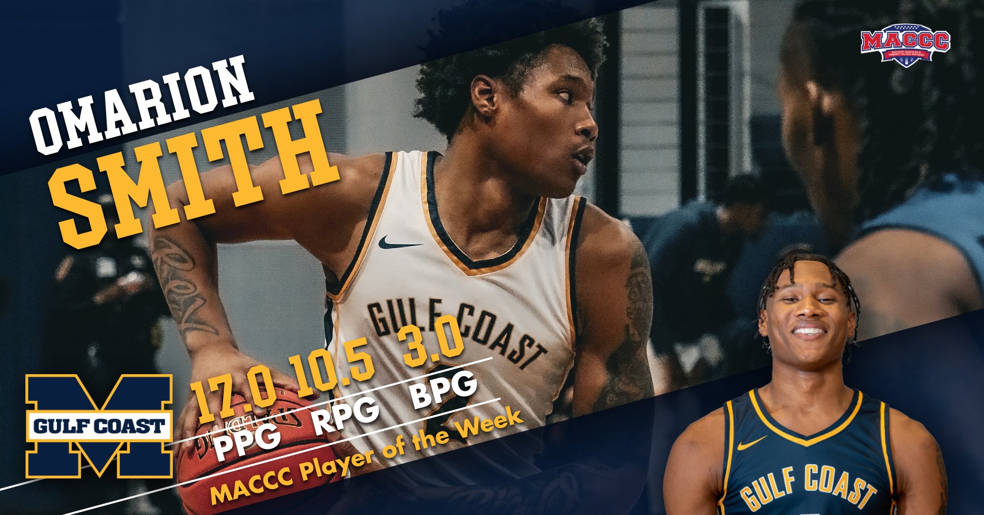 Smith wins MACCC Player of the Week