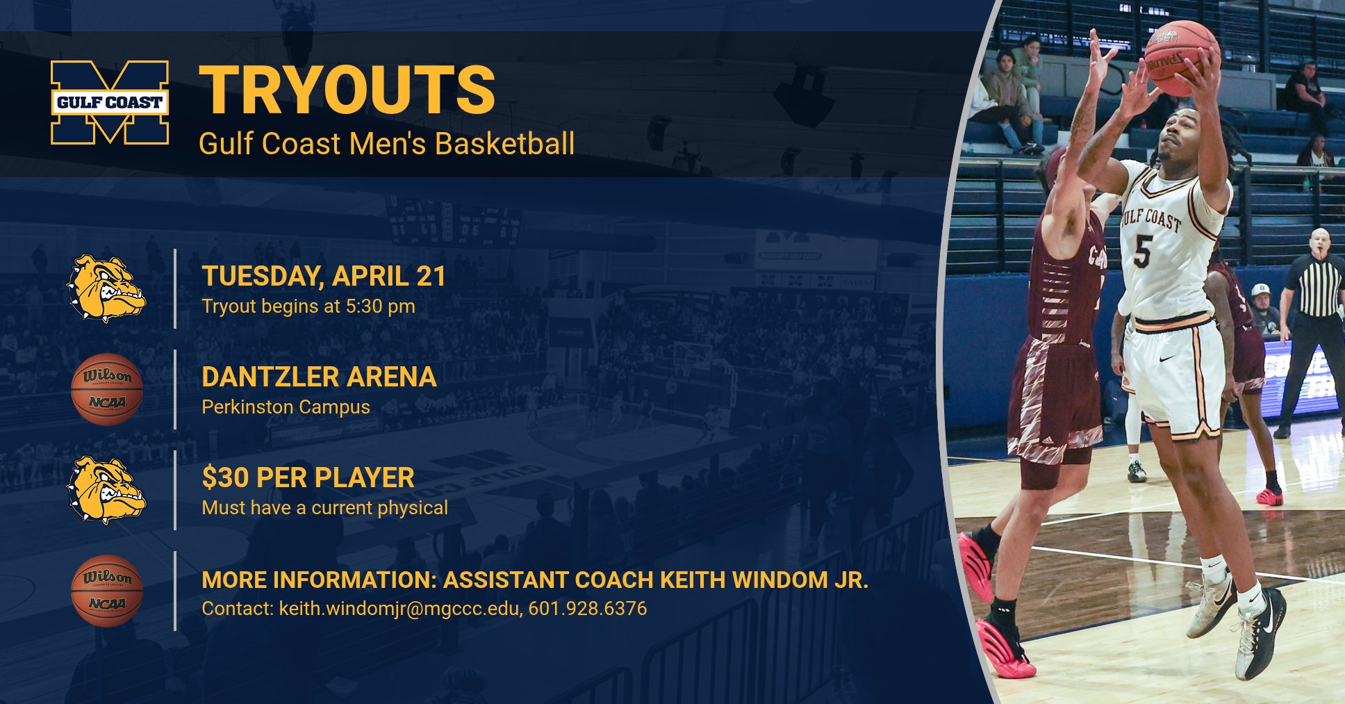 Men&rsquo;s Basketball announces tryouts