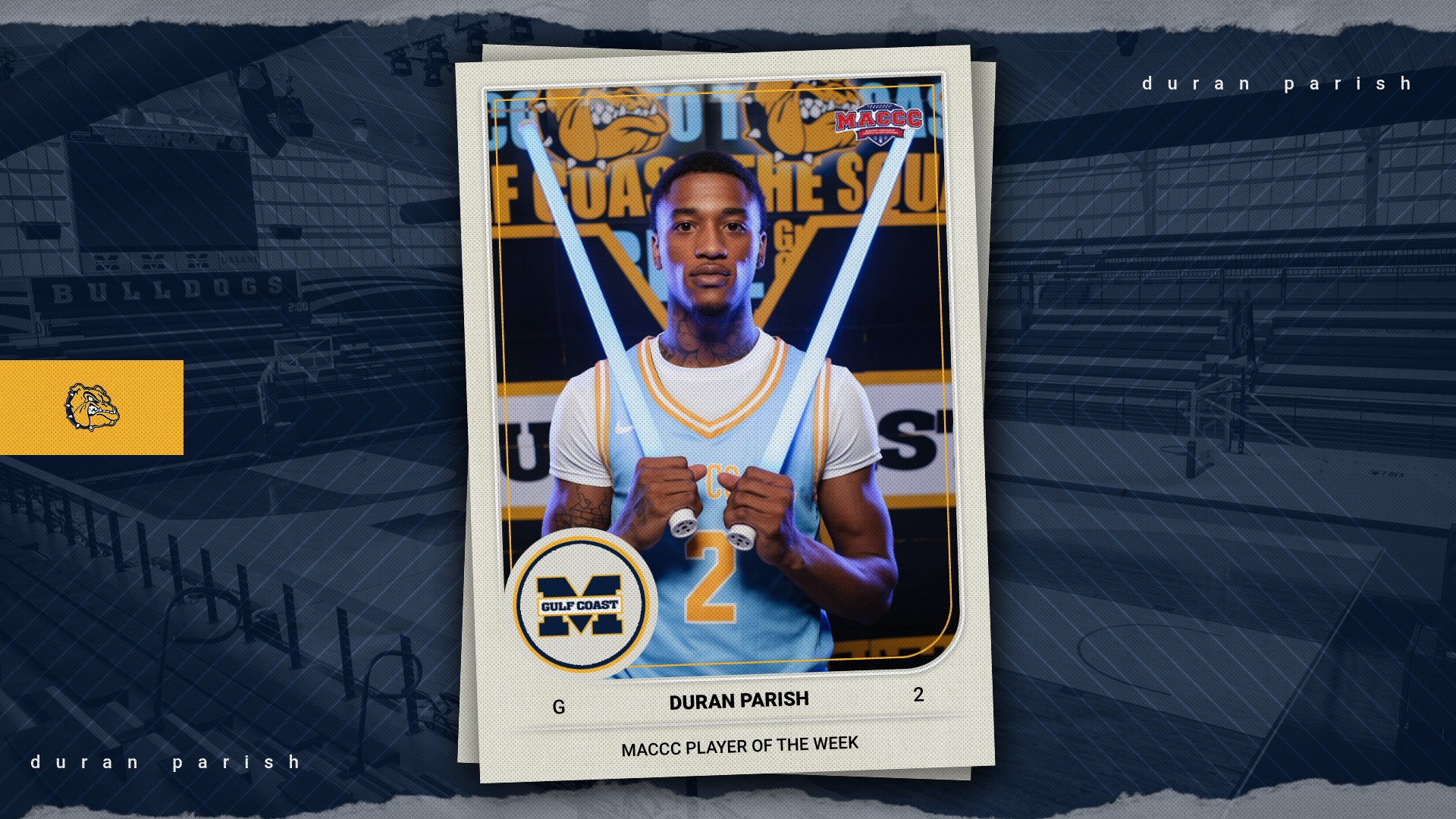 Parish named MACCC Player of the Week