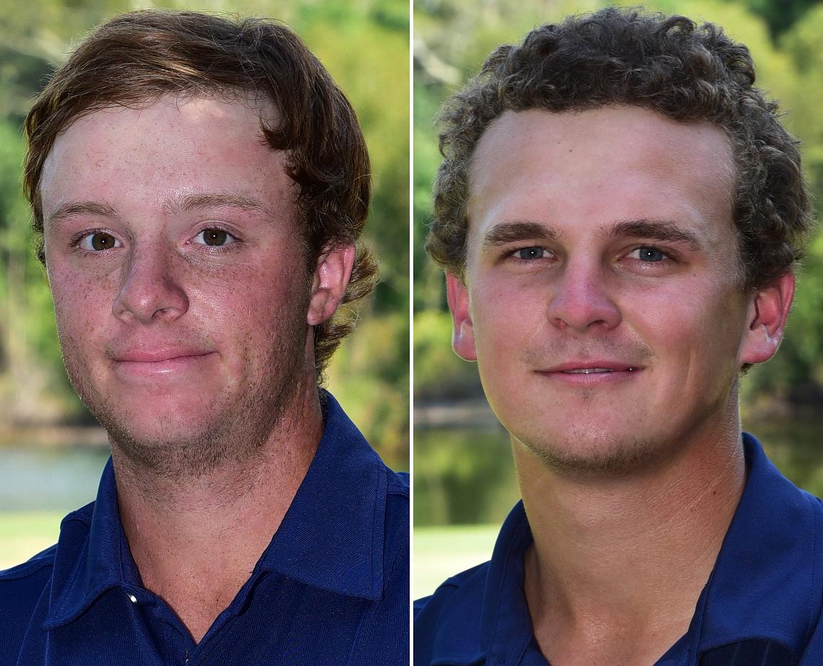 Phillip HIckam, left, and Grant Motter finished tied for second at last season's NJCAA National Tournament.
