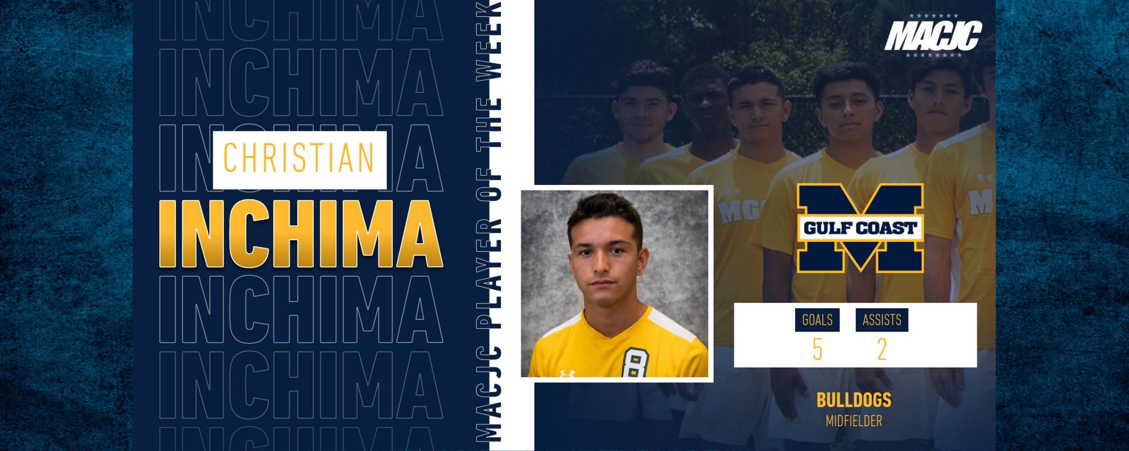Inchima named MACJC Player of the Week