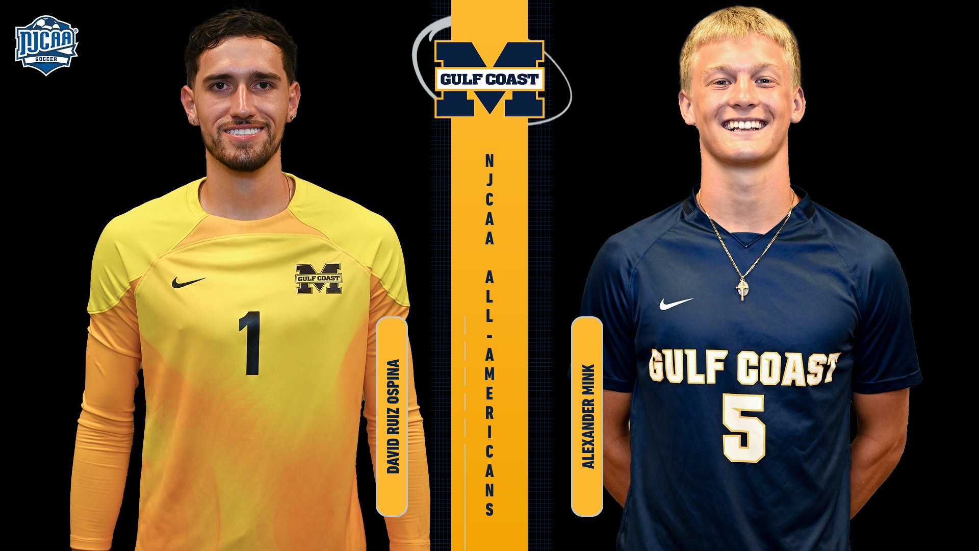 Ruiz Ospina, Mink named NJCAA All-Americans