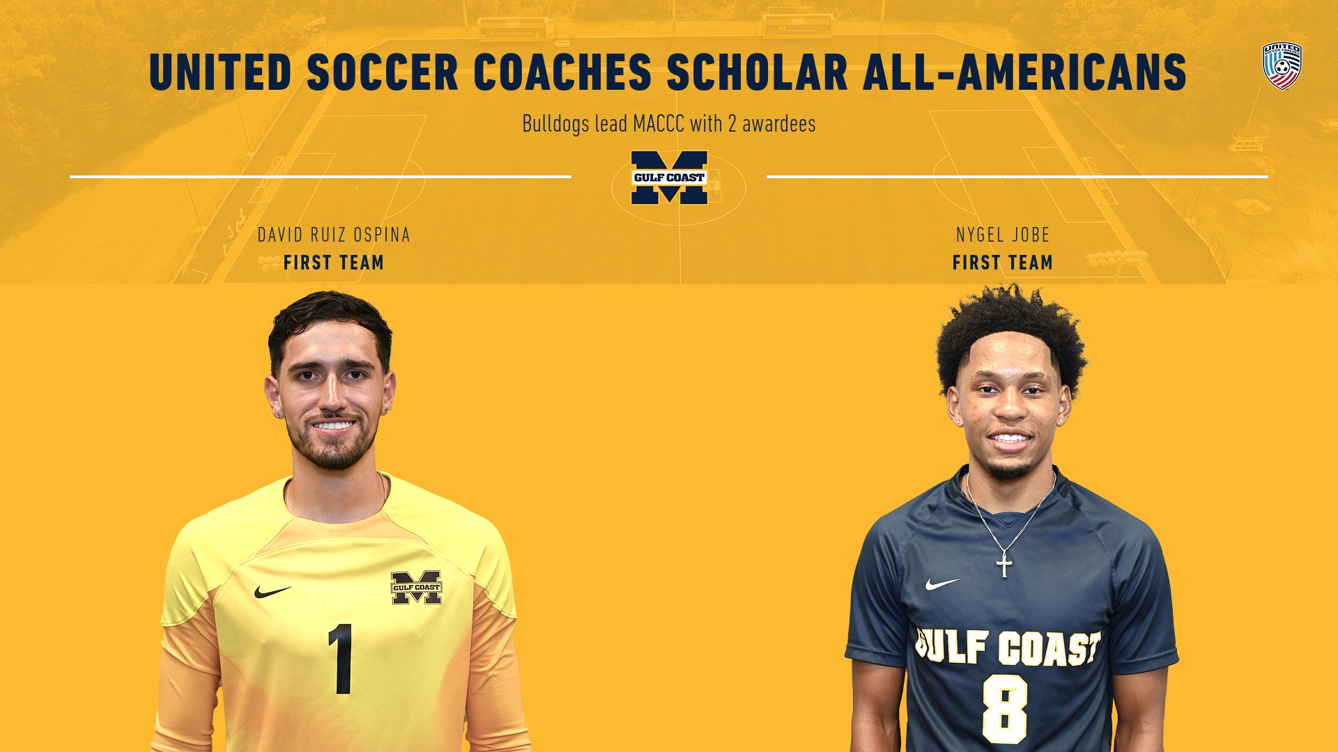 Ruiz Ospina, Jobe named Scholar All-Americans