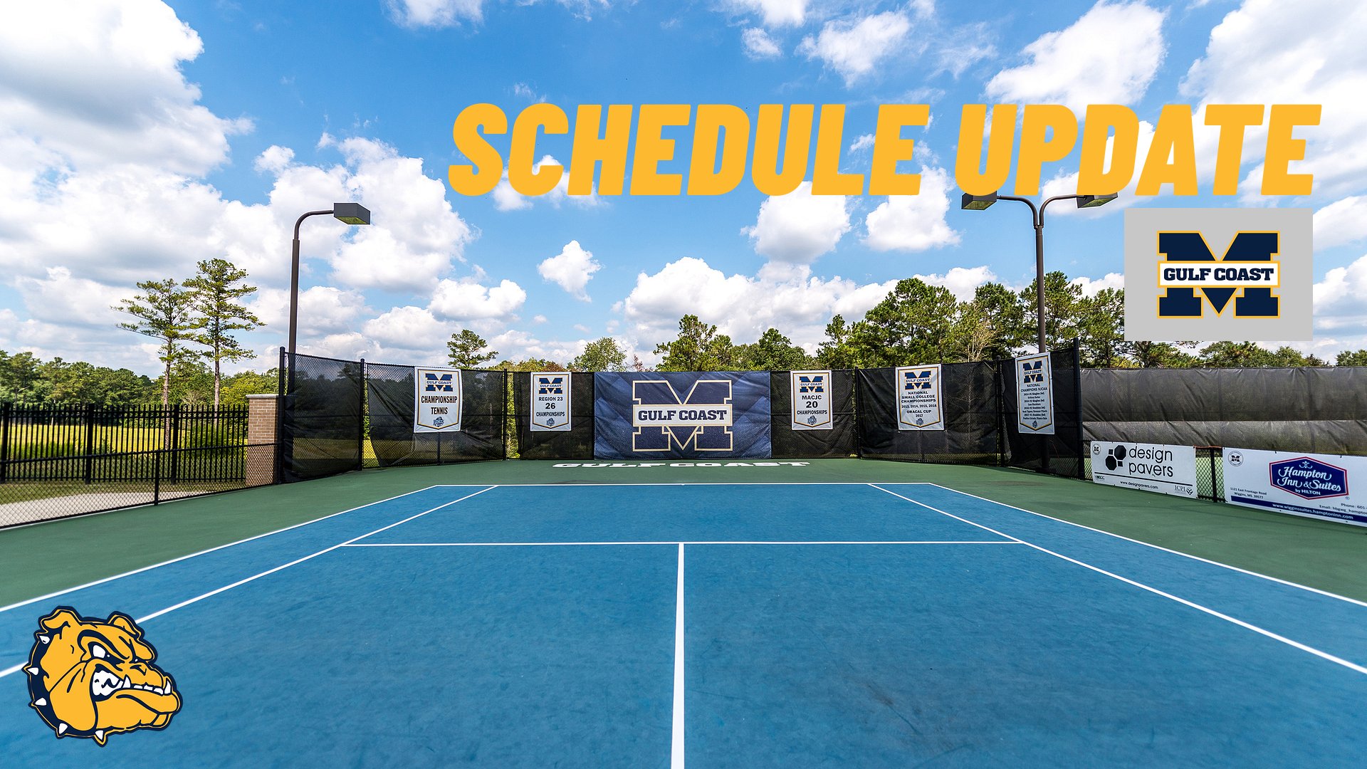 UPDATE: Tennis schedule changes