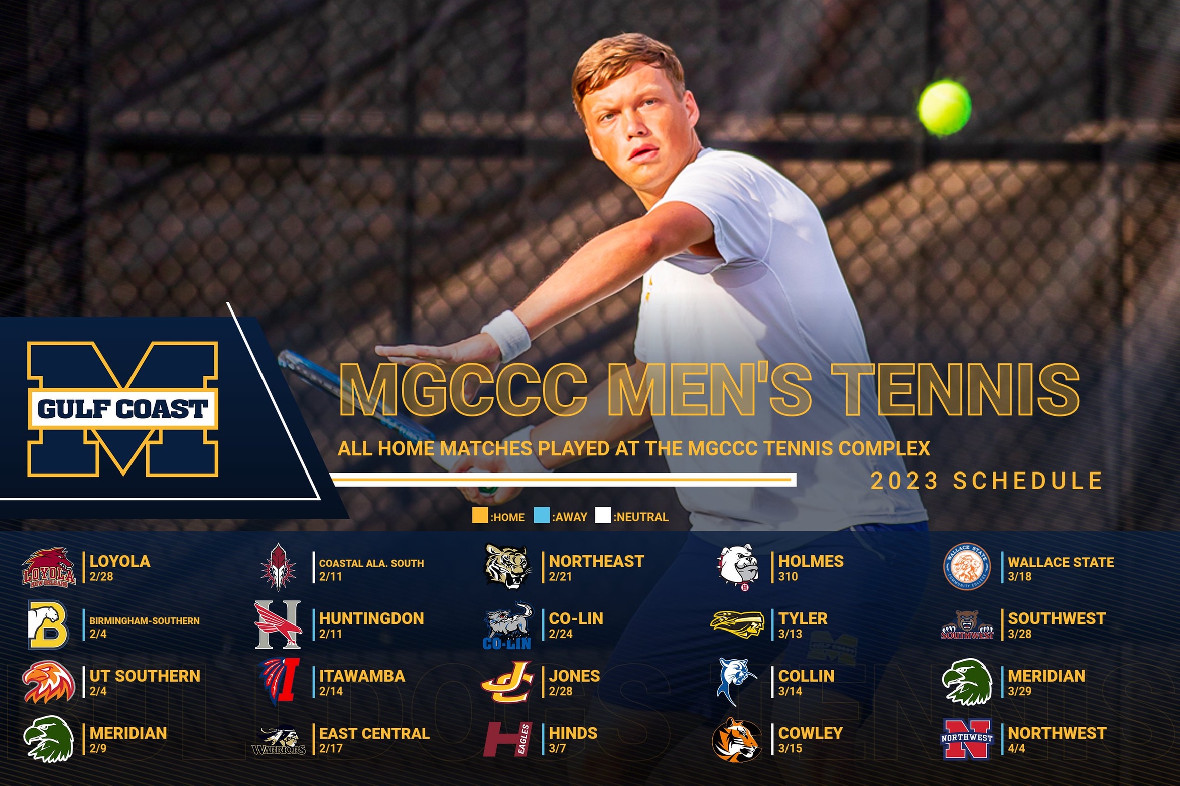 Men's Tennis starts Jan. 28