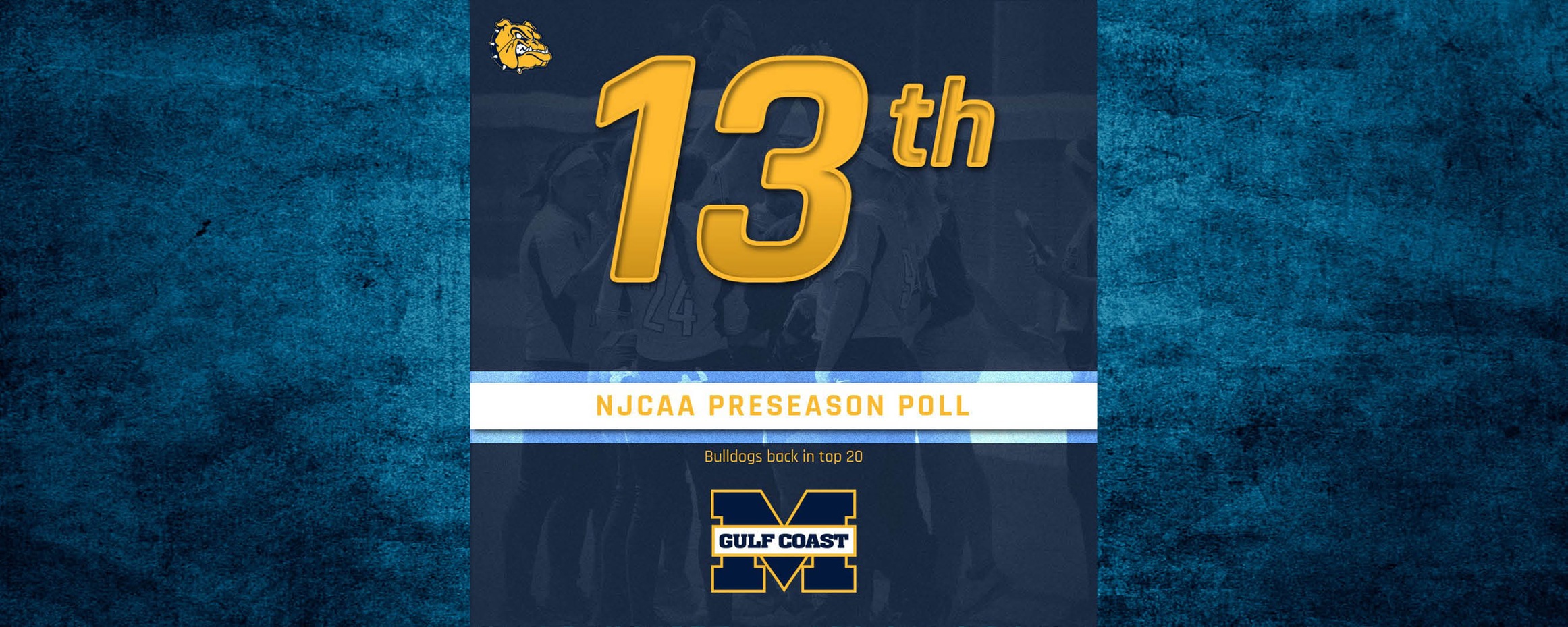 Softball ranked 13th