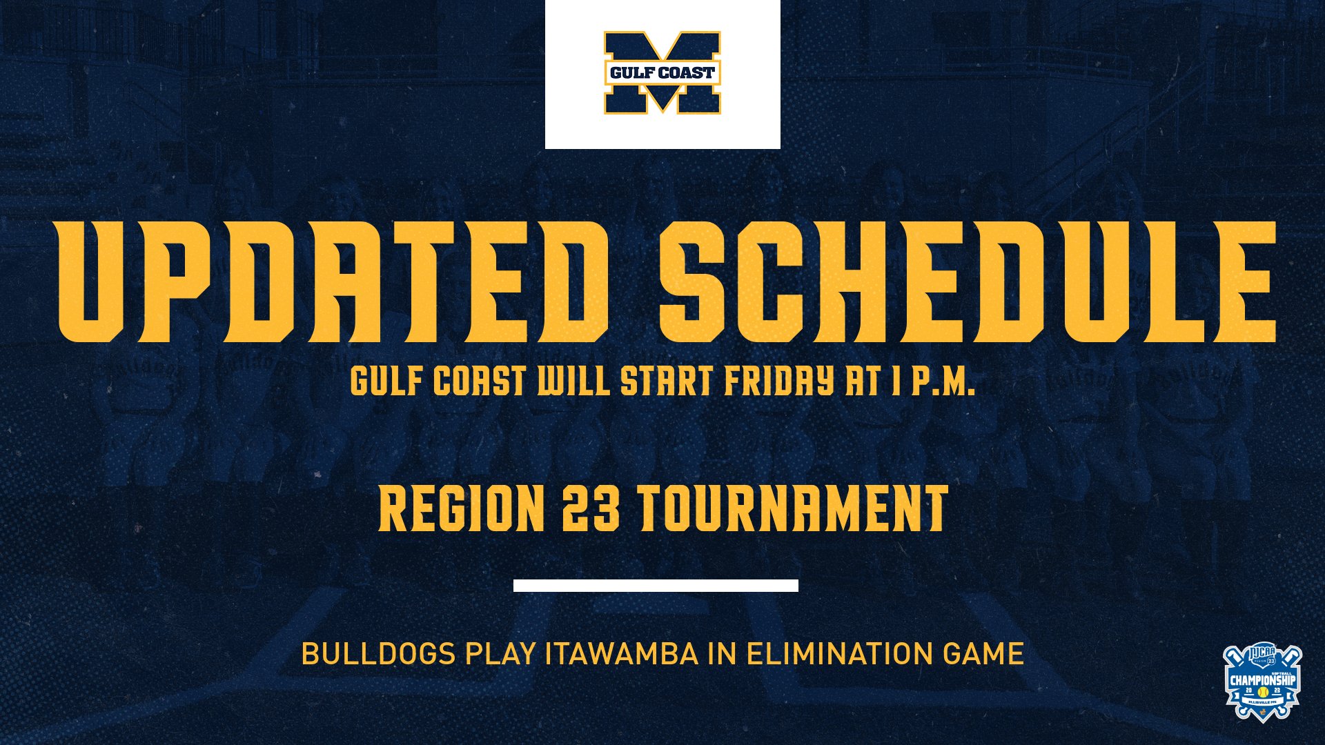 UPDATE: Gulf Coast will start vs. ICC at 1 pm