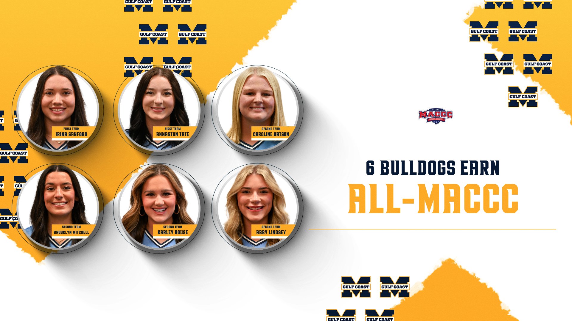Sanford, Tate lead 6 All-MACCC Bulldogs