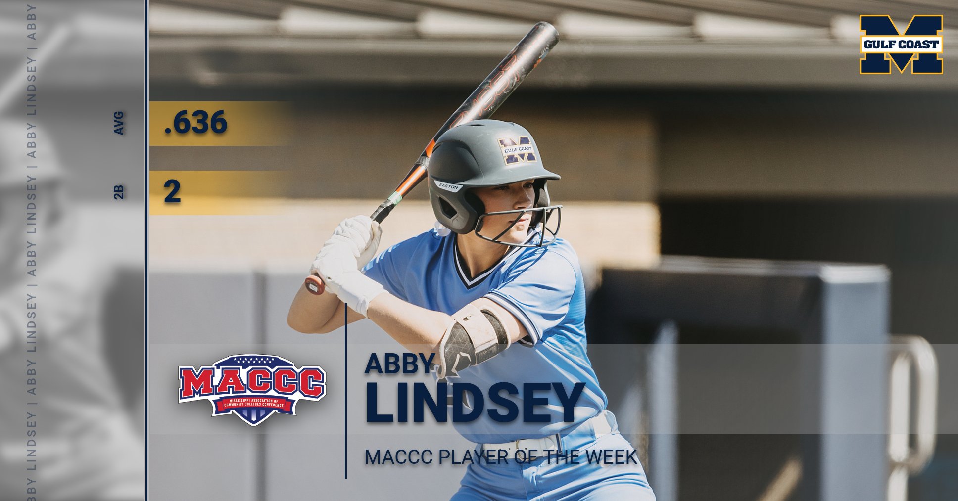 Lindsey named MACCC Player of the Week