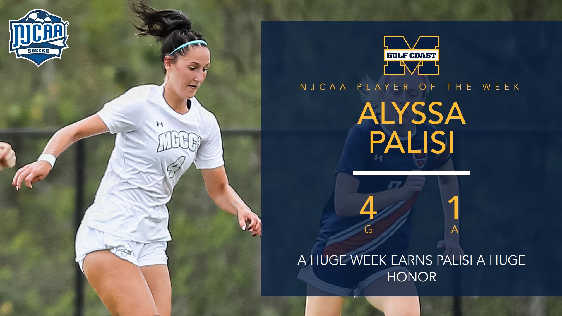 Palisi wins NJCAA Player of the Week