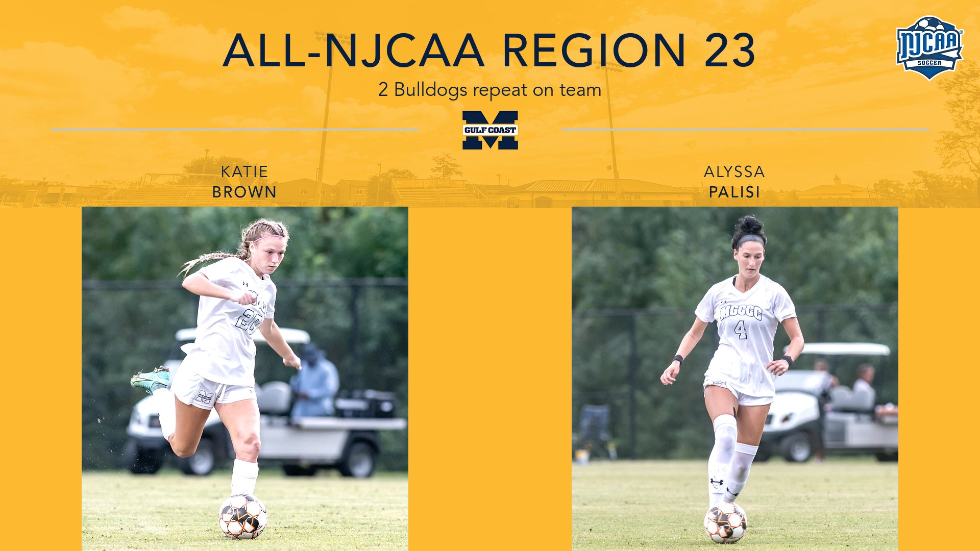 Palisi, Brown earn 2nd straight All-Region awards