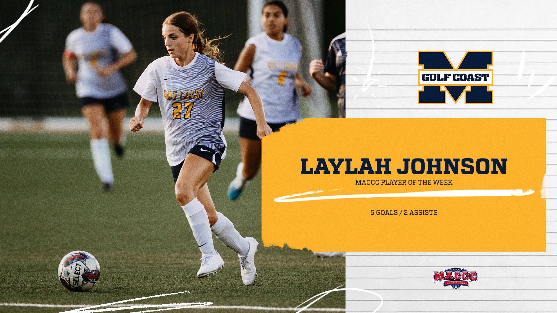 Johnson wins MACCC Player of the Week