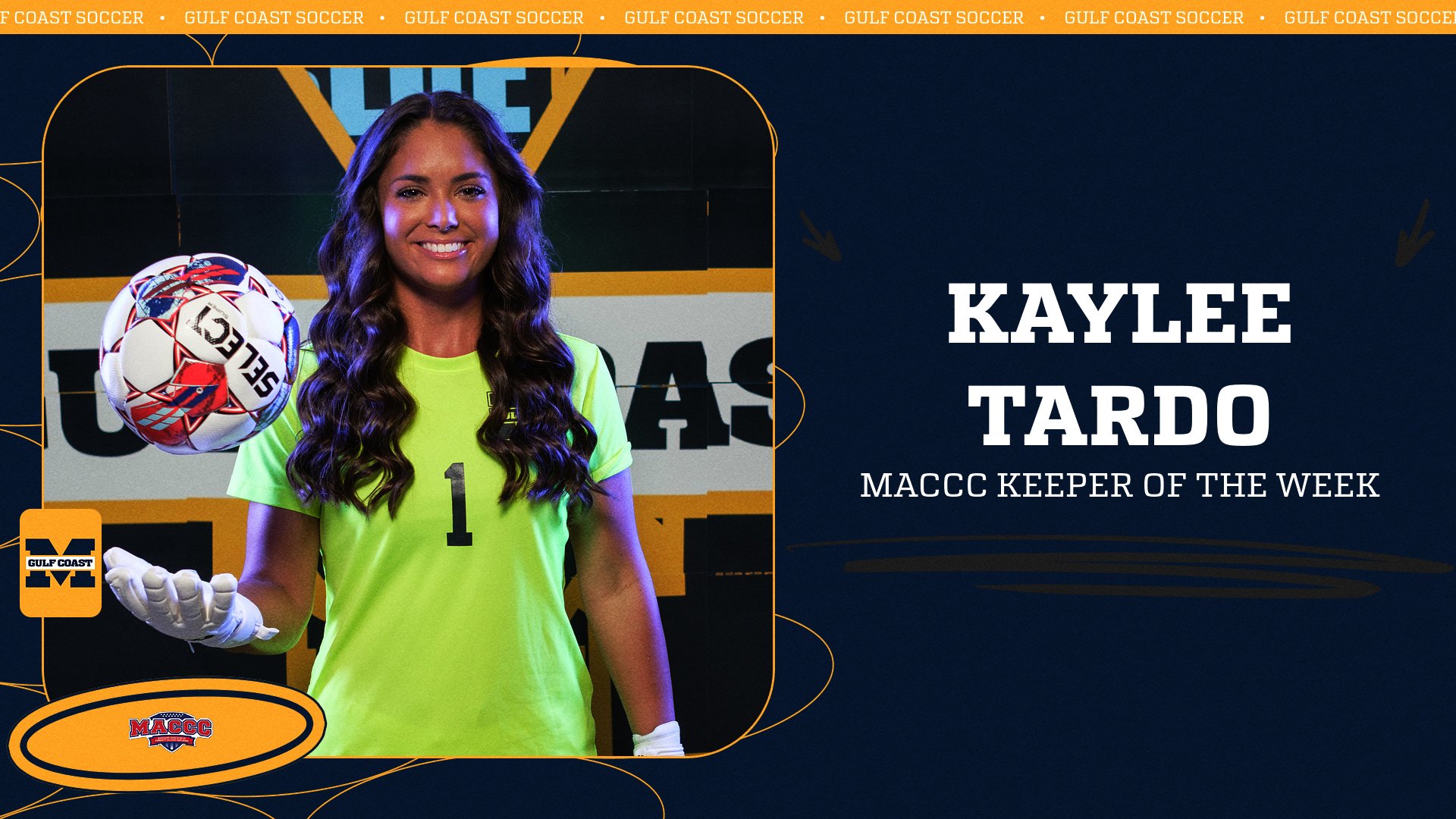 Tardo earns MACCC Keeper of the Week