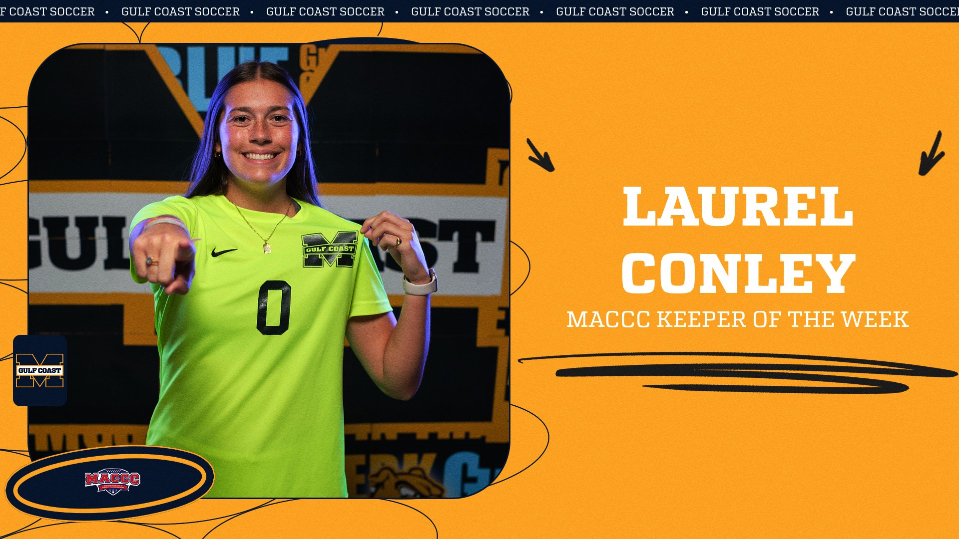 Conley repeats as MACCC Keeper of the Week